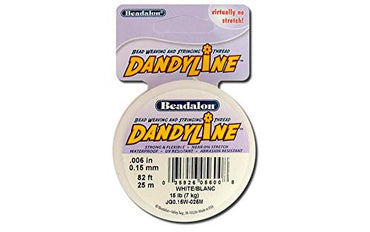 Beadalon Dandyline, 0,15 mm, WeiÃÂÃÂ, 25 m