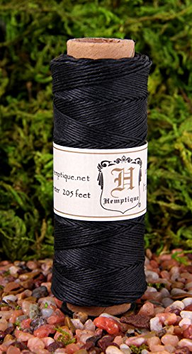 Hemptique (HEMP0) Hanfschnurspule, 4,5 kg, 20,5 m, Schwarz