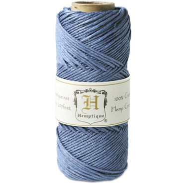 Hemptique Hemp Cord Spool 20 lb 205 'Dusty Blue