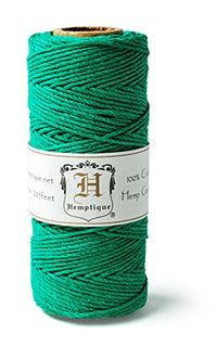 Hemp Cord Spool 20# 205'/Pkg-Green