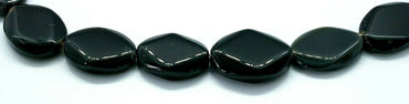 14 x SCHWARZER ONYX OVAL GESCHLIFFEN FLACH 23 x 17 MM EDELSTEINE