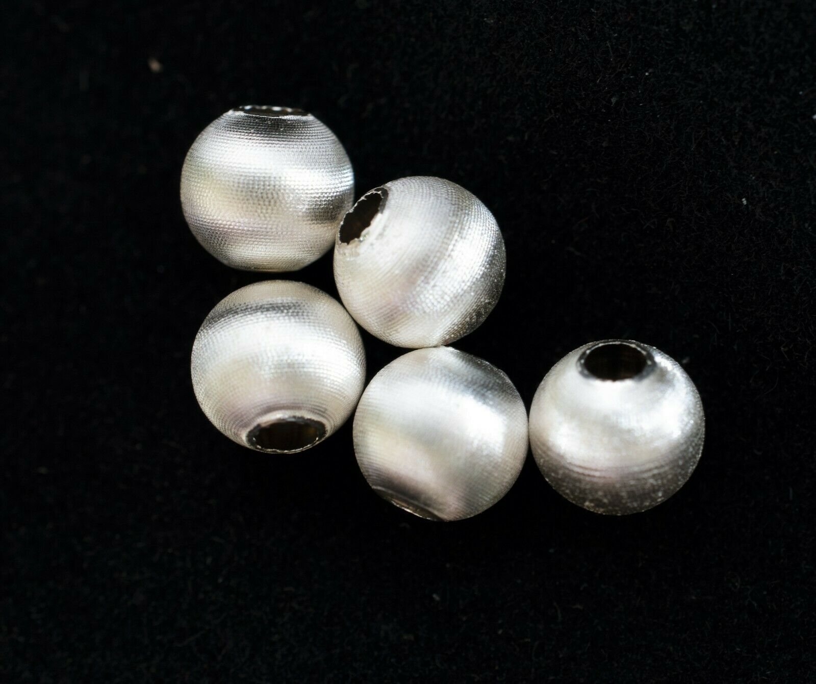 Satinierte Kugeln 925/ Sterling Silber in 4 mm, 6 mm, 8 mm Top Qualität!