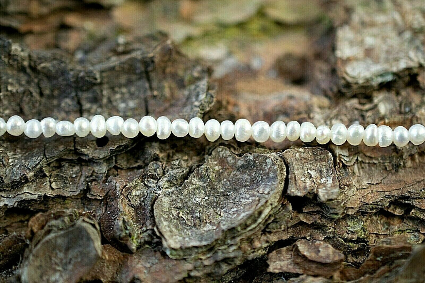 Ø 2-2,5 mm Runde Süßwasserperlenstränge Weiss sehr guter Lüster A Qualität