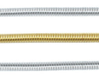Perlspiraldraht versilbert oder vergoldet (Ø 0,9mm / 1,0mm) Anbringen Verschluss