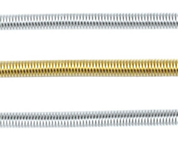 Perlspiraldraht versilbert oder vergoldet (Ø 0,9mm / 1,0mm) Anbringen Verschluss
