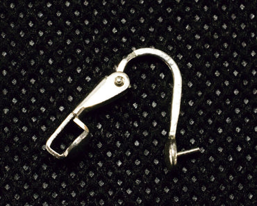 Stabiler Clip mit Perlschale nach vorne aus 925/Sterling Silber als Paar