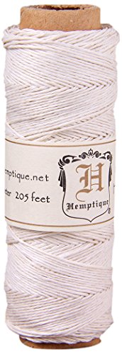 Hemptique #10 Hemp Spool Hanfschnur, Hanf, WeiÃÂÃÂ