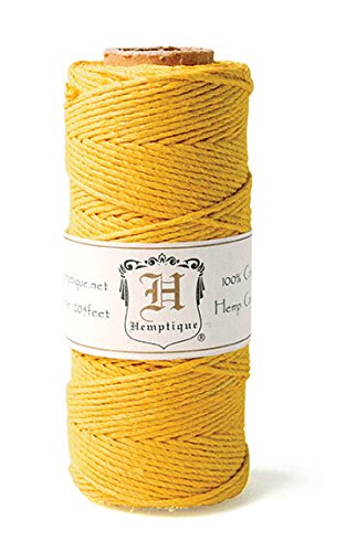 Hemp Cord Spool 20# 205'/Pkg-Gold