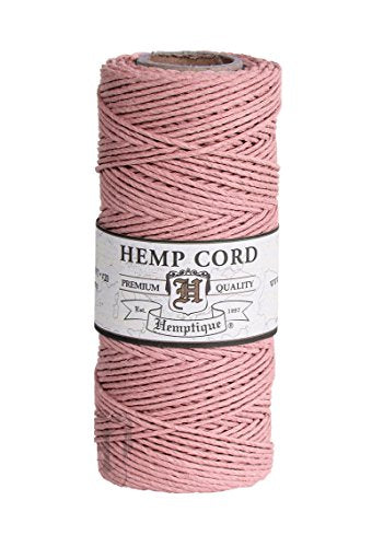 Hemptique 20 lb Spule, 50 g, Hanf, Powder Pink