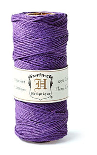 Hemp Cord Spool 20# 205'/Pkg-Dark Purple