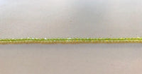 Peridotstrang facettiert 2 mm 40 cm Länge